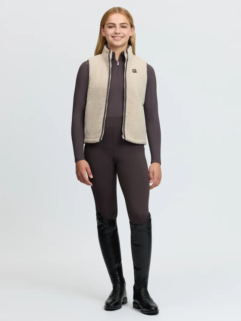 LeMieux Young Rider Trinity Teddy Gilet Almond-5