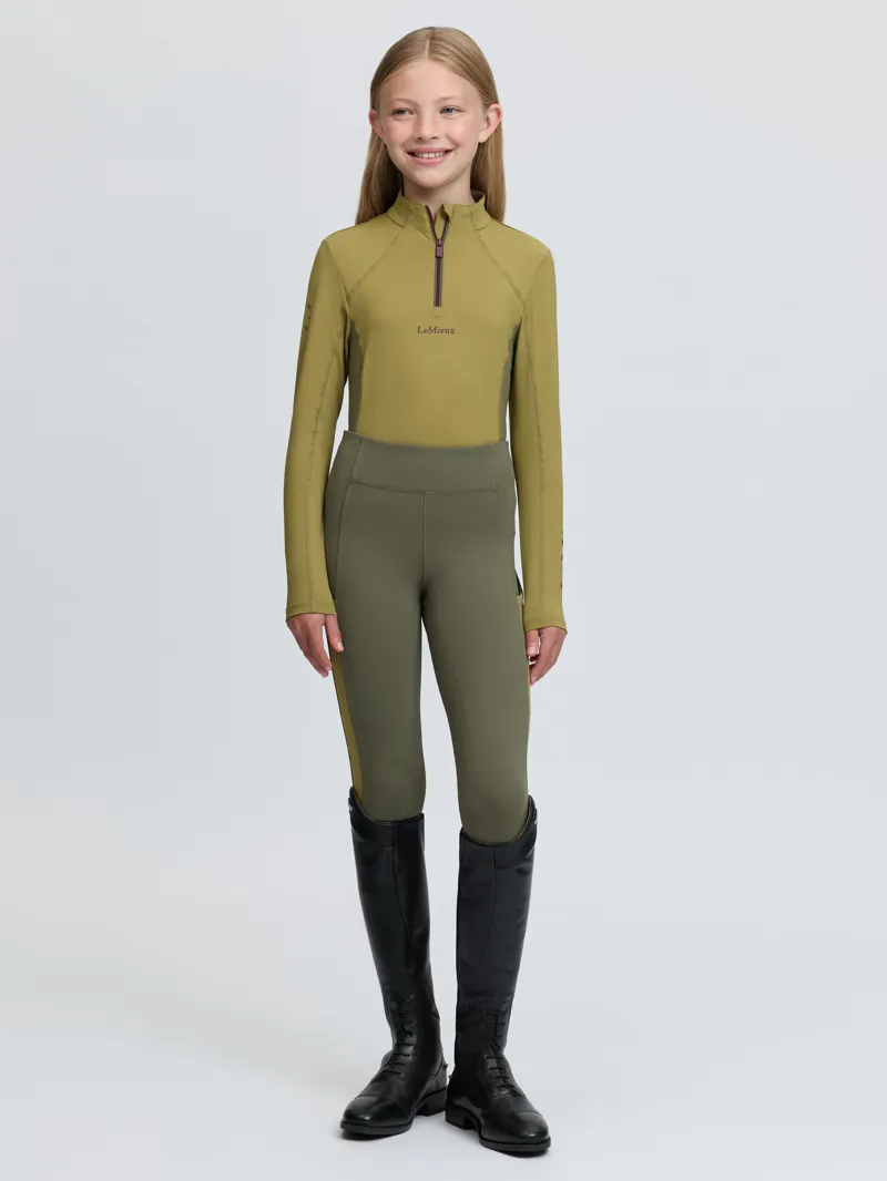 LeMieux Young Rider Classique Base Layer Gooseberry-5