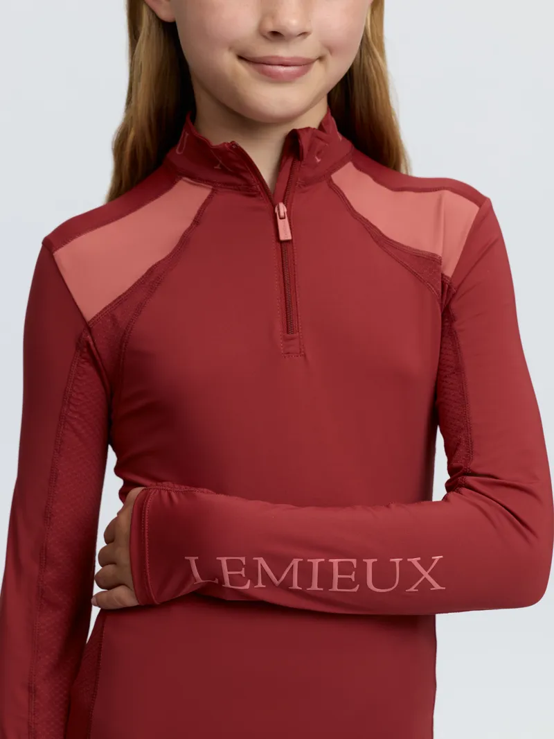 LeMiuex Young Rider Mia Mesh Base Layer Russet-2