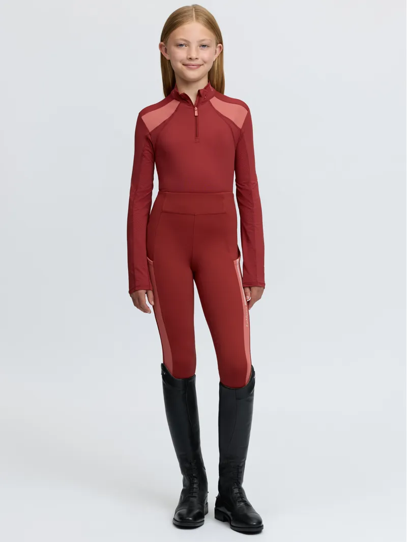 LeMiuex Young Rider Mia Mesh Base Layer Russet-4