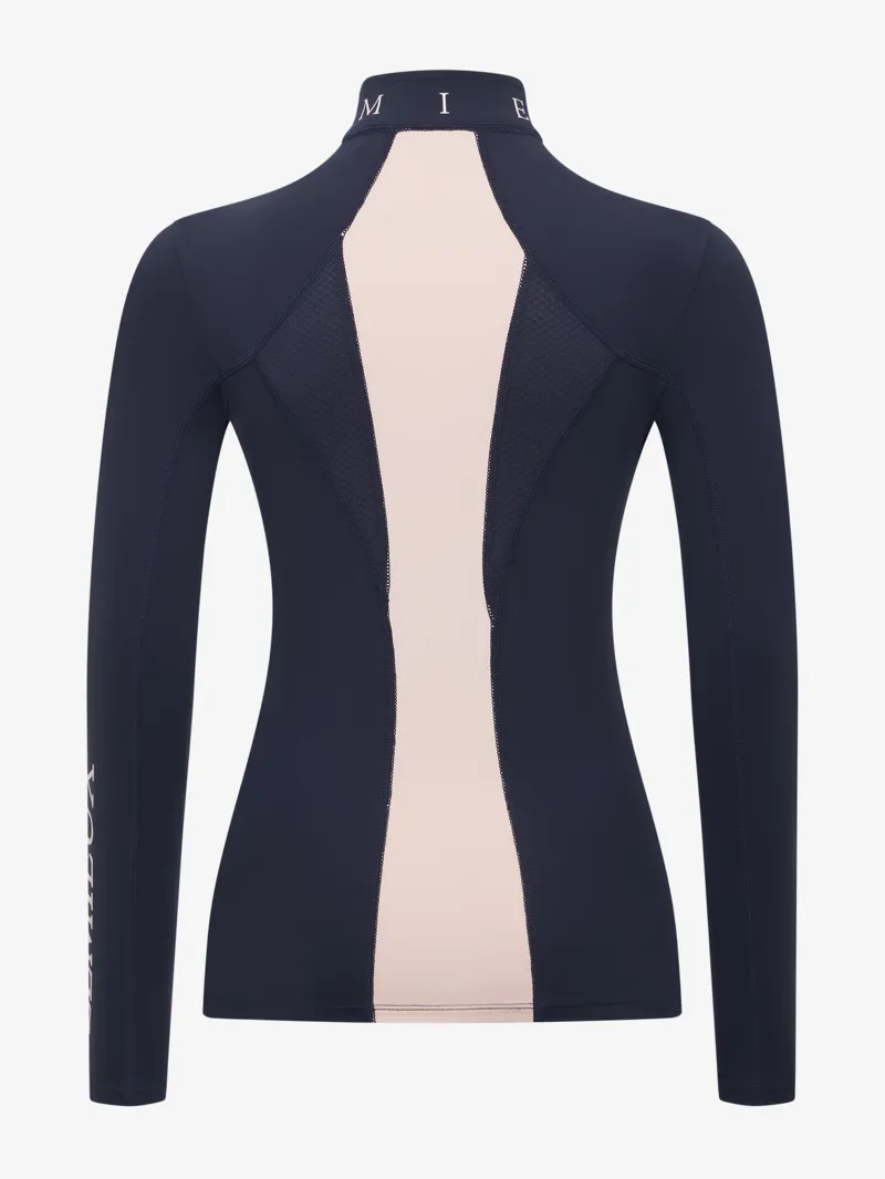 LeMieux Young Rider Mia Mesh Base Layer Navy-1