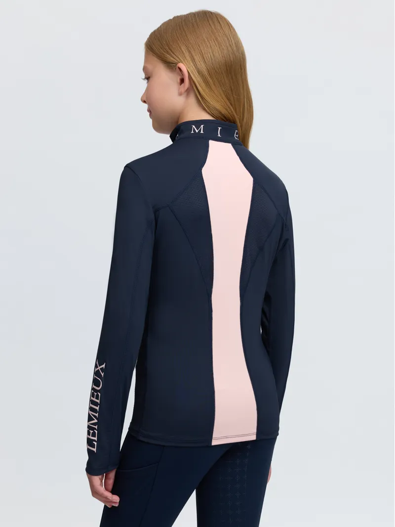 LeMieux Young Rider Mia Mesh Base Layer Navy-3