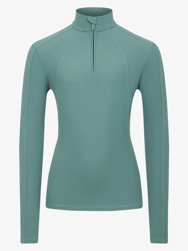 LeMieux Young Rider Raye Ribbed Base Layer Aloe-4