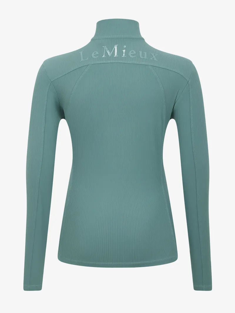 LeMieux Young Rider Raye Ribbed Base Layer Aloe-5