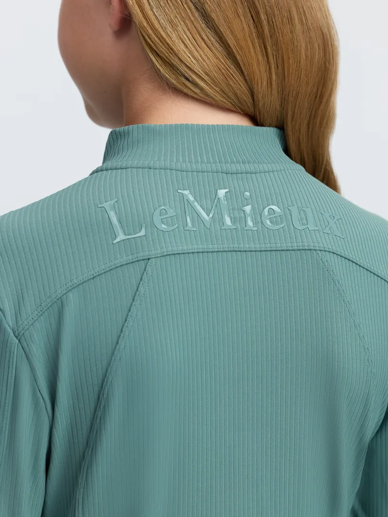 LeMieux Young Rider Raye Ribbed Base Layer Aloe-2