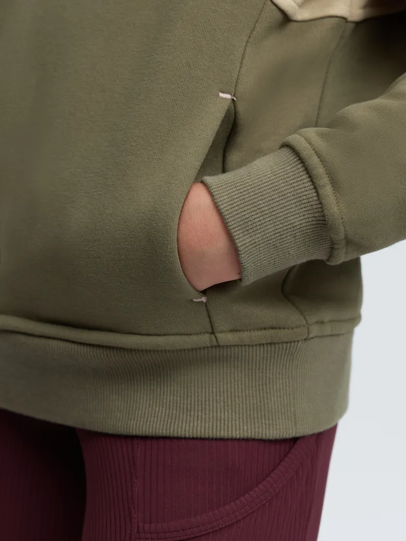 LeMieux Young Rider Viola Quarter Zip Sweat Willow Green-5