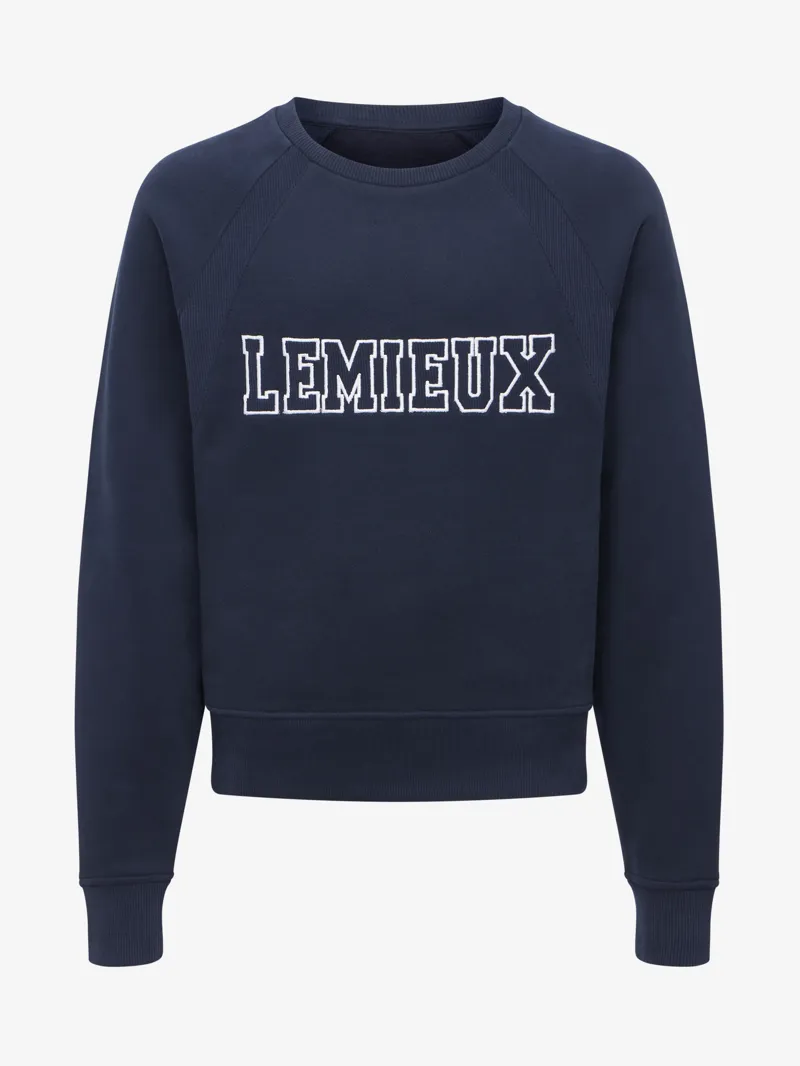 LeMieux Young Rider Shay Varsity Crew Navy-4