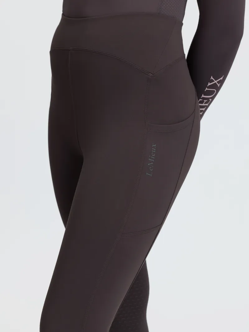 LeMieux Young Rider Nell Brushed Pull Ons - Cocoa-2