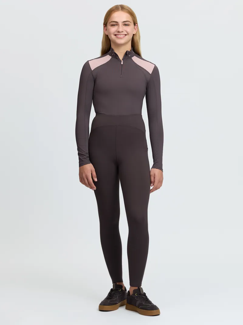 LeMieux Young Rider Nell Brushed Pull Ons - Cocoa-5