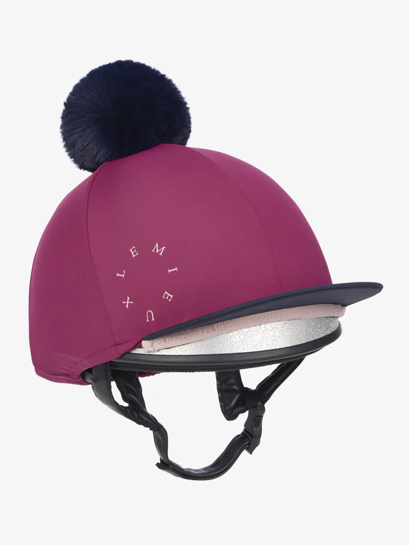 LeMieux Classique Pom Hat Silk - Blackberry