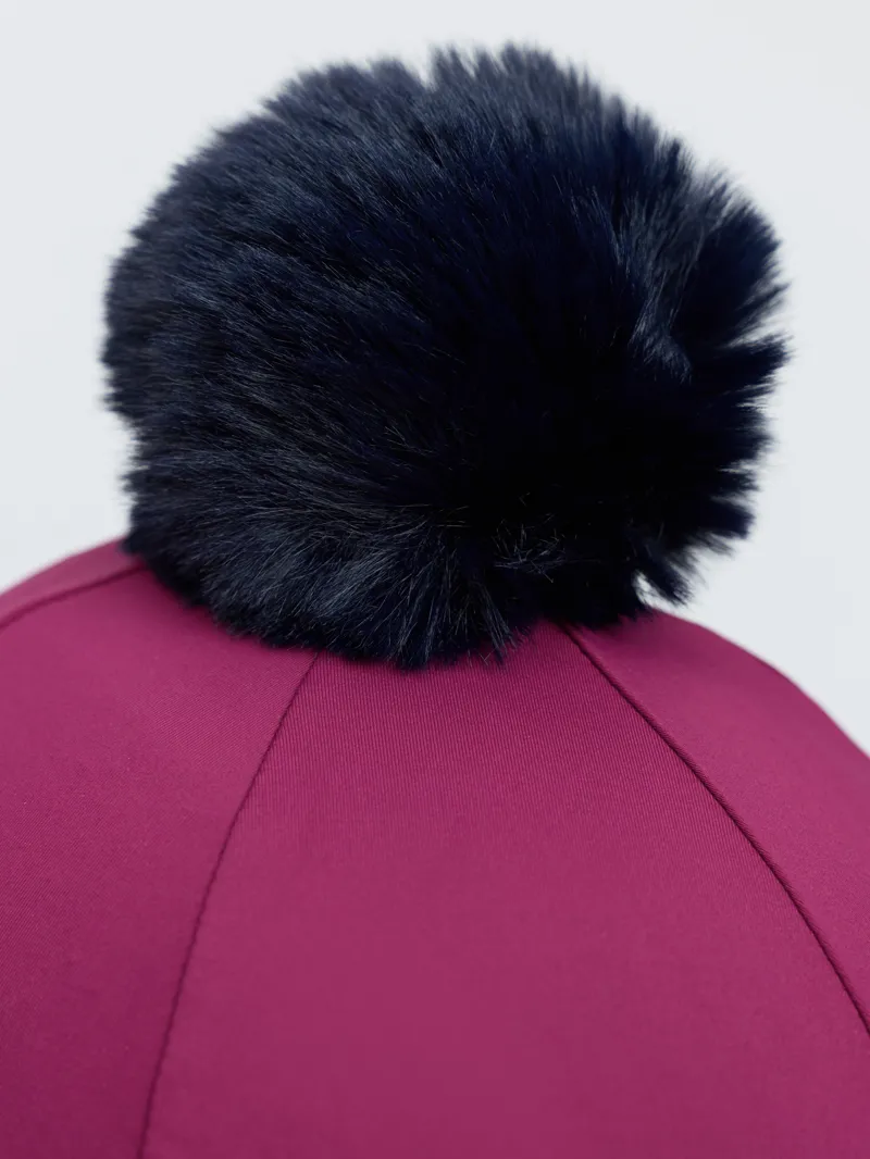 LeMieux Classique Pom Hat Silk - Blackberry-1