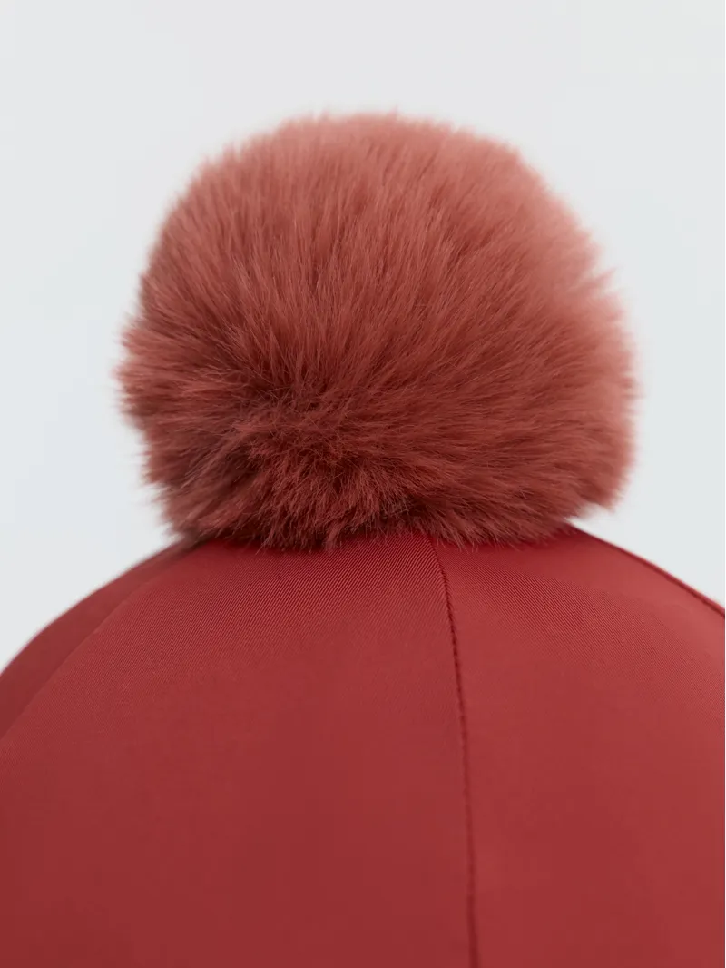 LeMieux Classique Pom Hat Silk - Russet-1