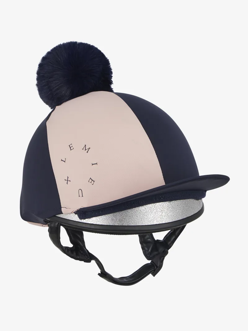 LeMieux Harlequin Hat Silk - Navy/Petal