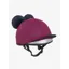 LeMieux Mini Double Pom Hat Silk - Blackberry