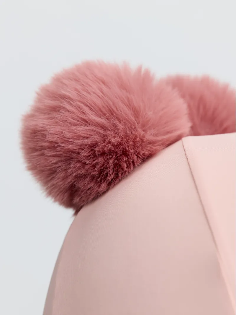 LeMieux Mini Double Pom Hat Silk - Petal-1