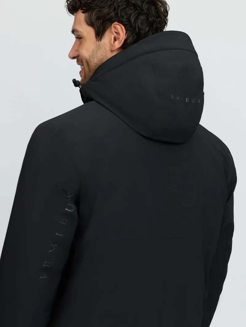LeMieux Mens Waterproof Training Coat - Black-3