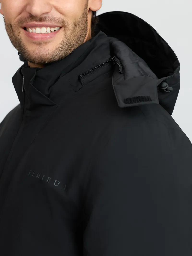 LeMieux Mens Waterproof Training Coat - Black-5