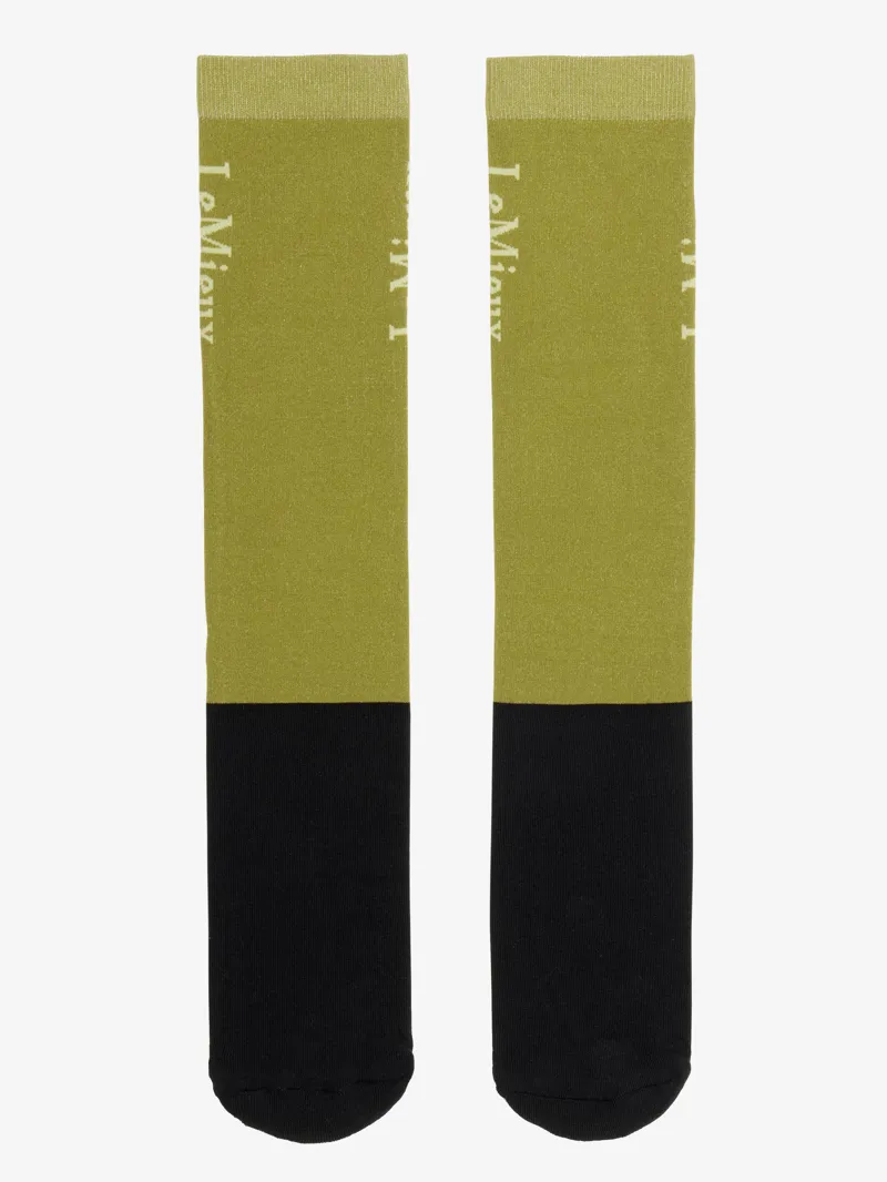 LeMieux Competition Socks 2 pack - Gooseberry-1