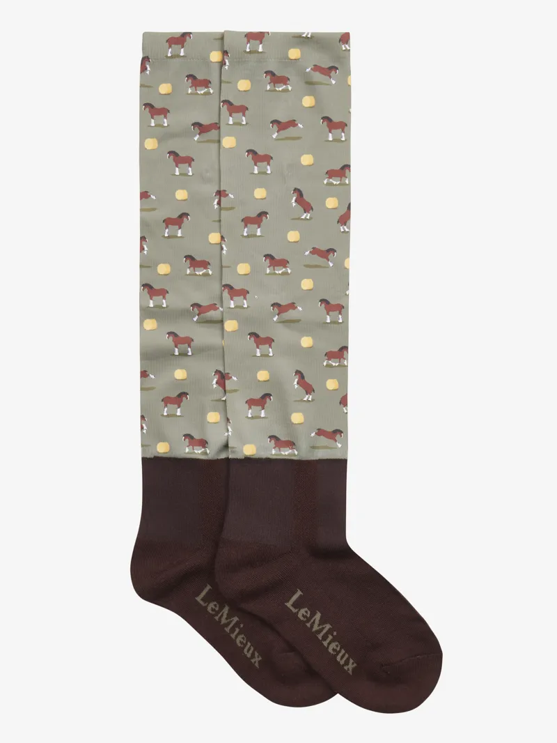 LeMieux Footsie Socks - Clydesdale/Willow-1