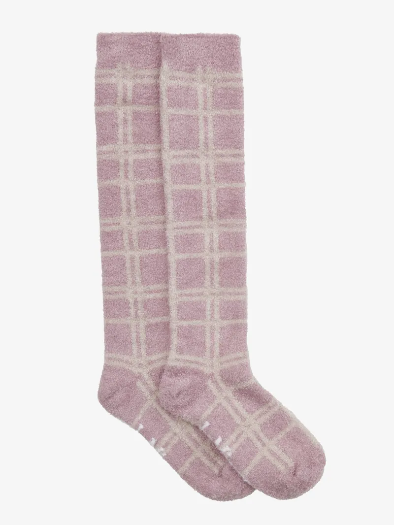 LeMieux Heritage Check Fluffies - Wild Rose-1