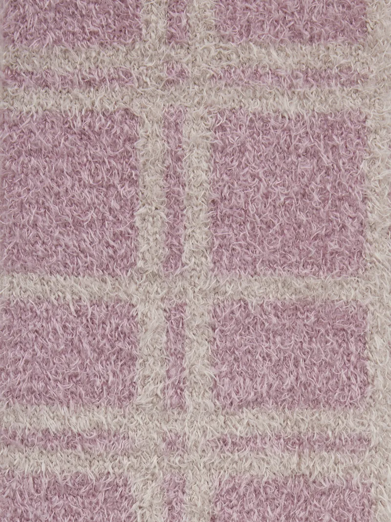 LeMieux Heritage Check Fluffies - Wild Rose-2