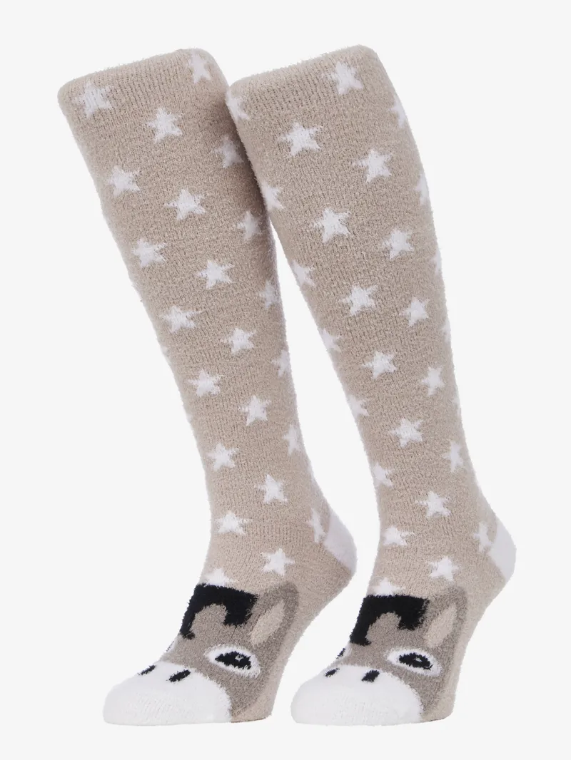 LeMieux Fluffy Character Socks - Donkey