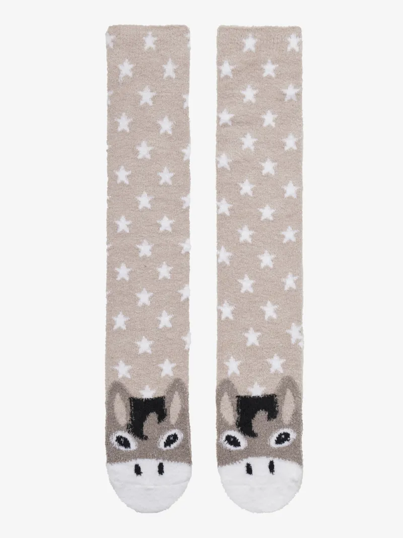 LeMieux Fluffy Character Socks - Donkey-1