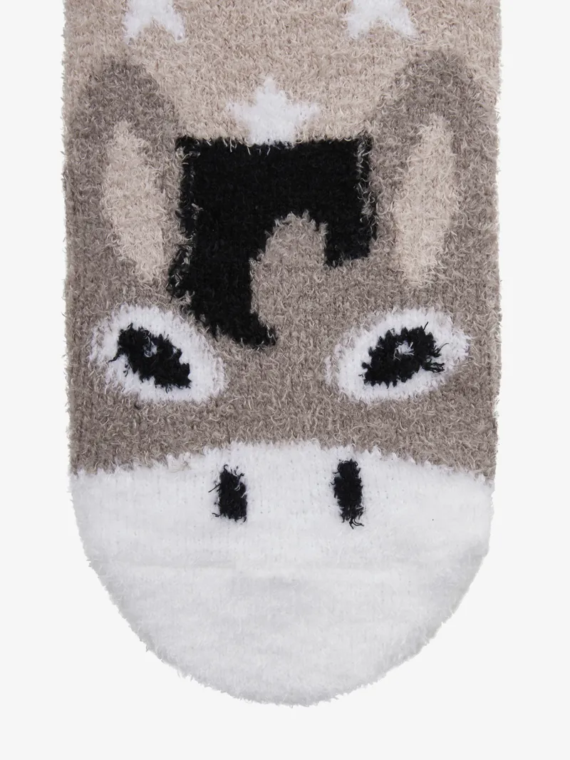LeMieux Fluffy Character Socks - Donkey-2