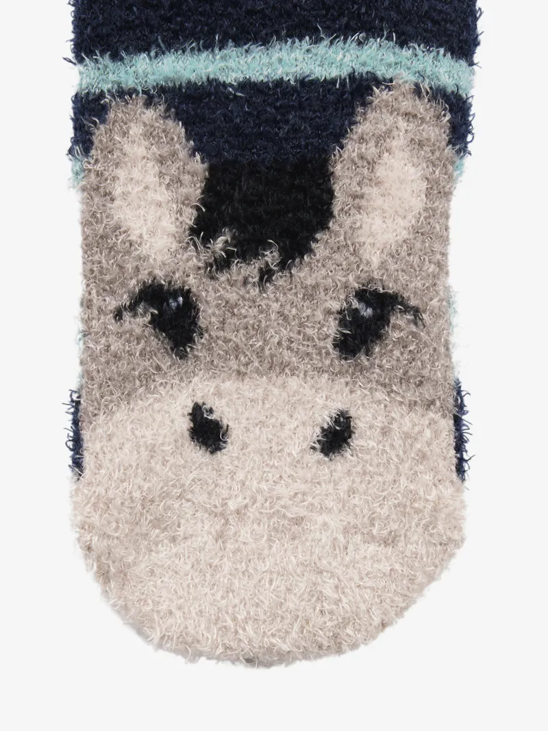 LeMieux Mini Fluffy Character Socks - Oakie-2