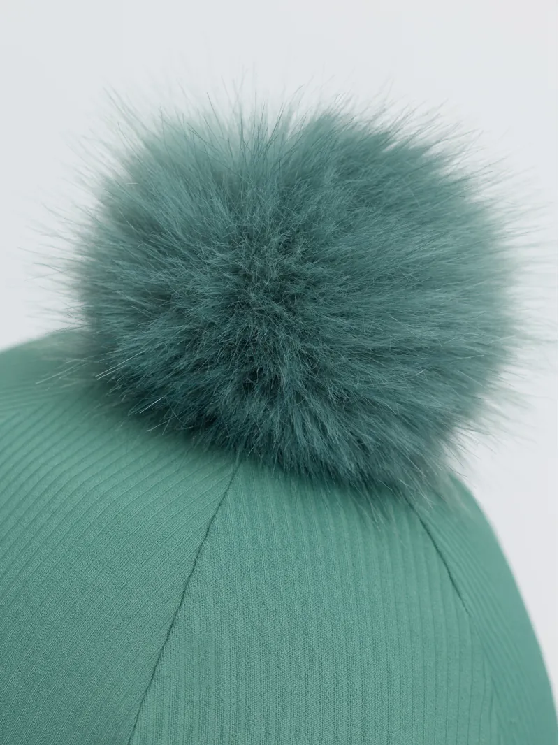 LeMieux Ribbed Hat Silk - Aloe-1