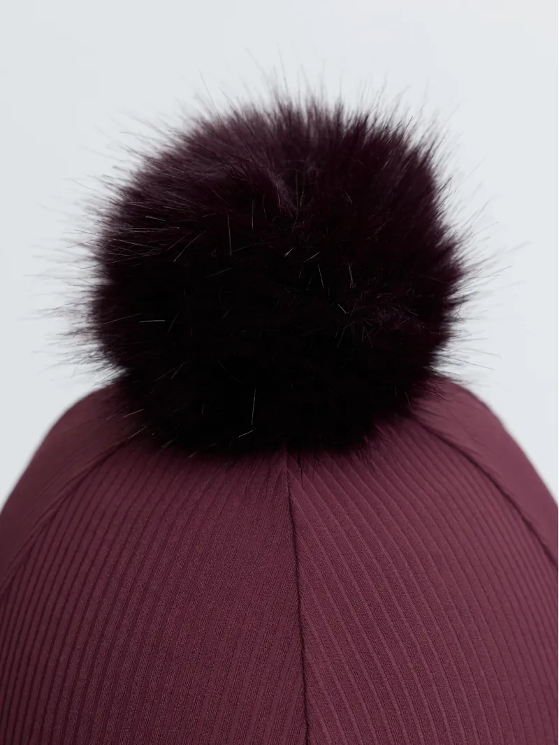 LeMieux Ribbed Hat Silk - Bramble-1