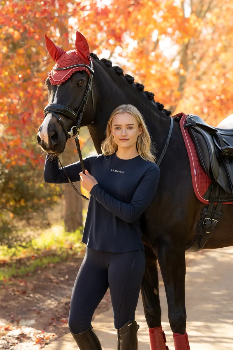 LeMieux Long Sleeve Sports Tee Navy-7