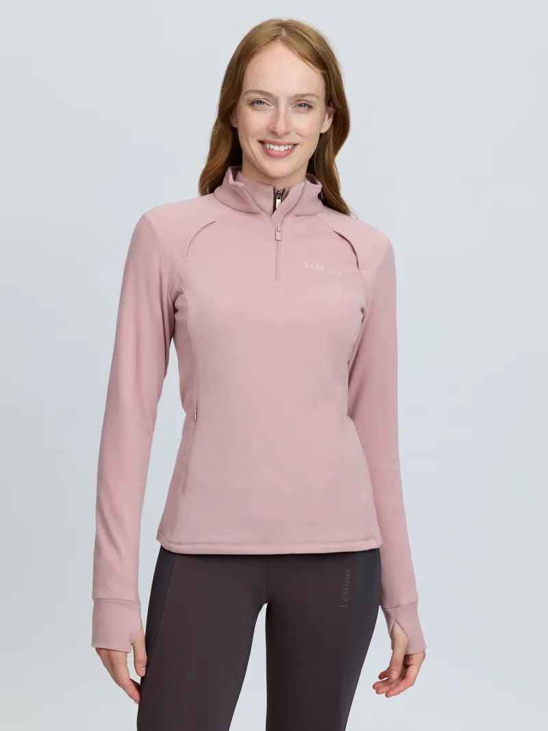 LeMieux Frances Quarter Zip Fleece Wild Rose