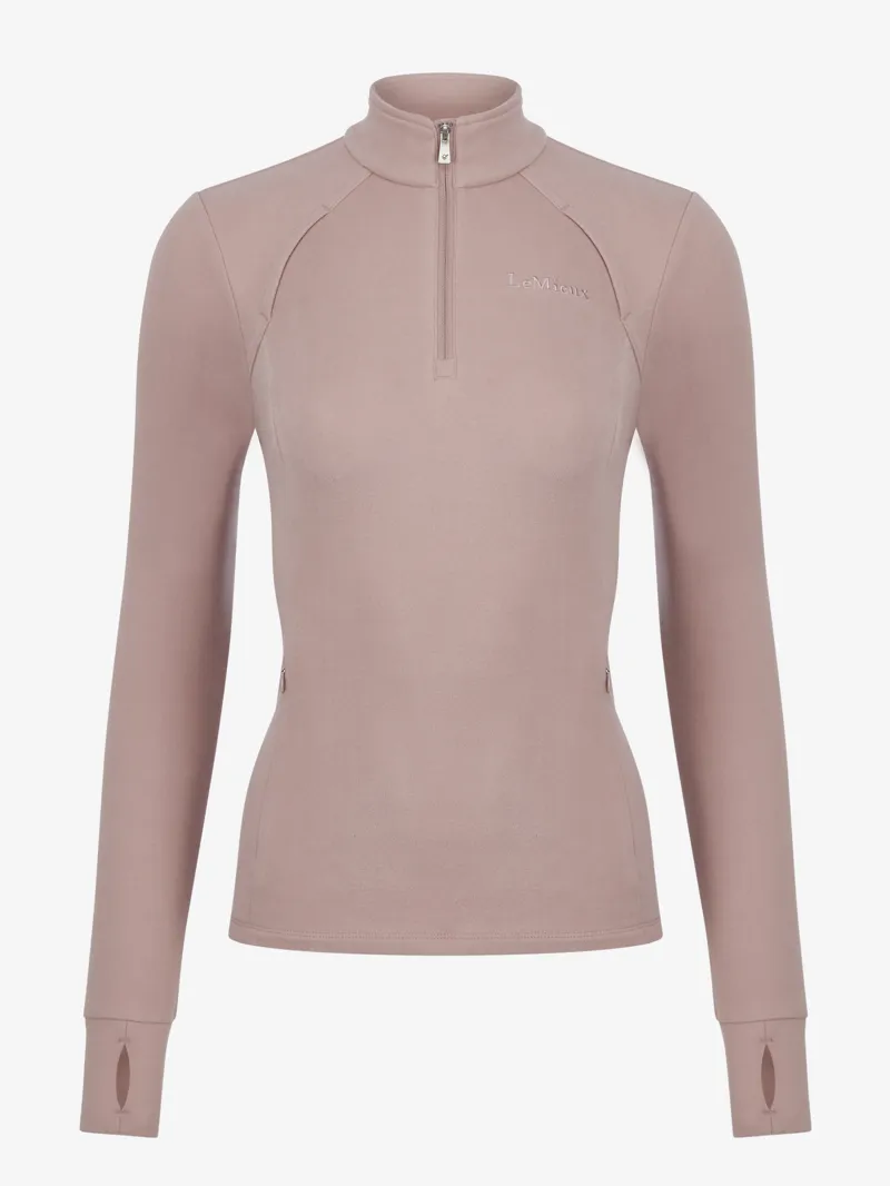 LeMieux Frances Quarter Zip Fleece Wild Rose-6