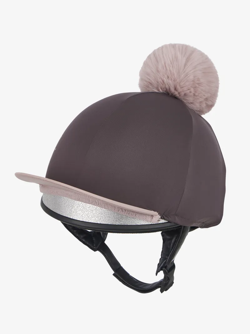 LeMieux Classique Pom Hat Silk - Cocoa-1