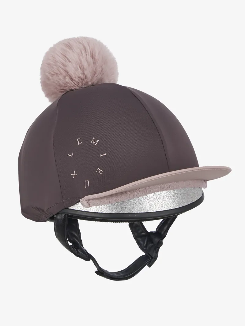 LeMieux Classique Pom Hat Silk - Cocoa-2