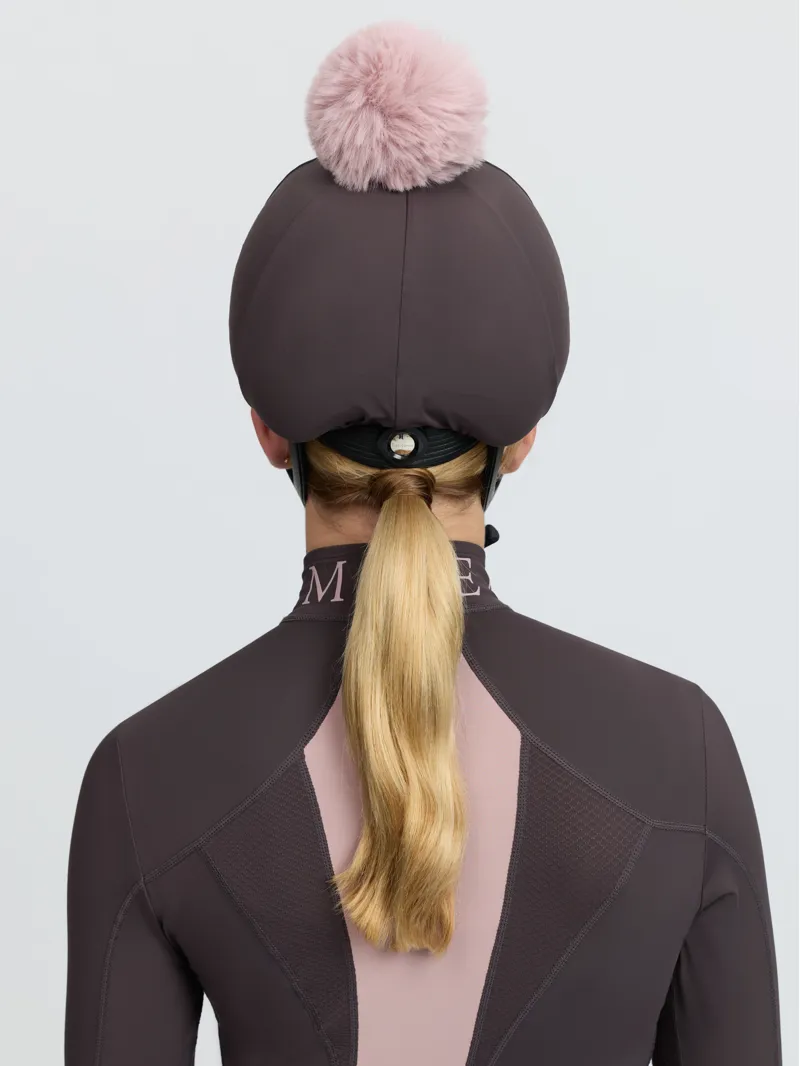 LeMieux Classique Pom Hat Silk - Cocoa-5