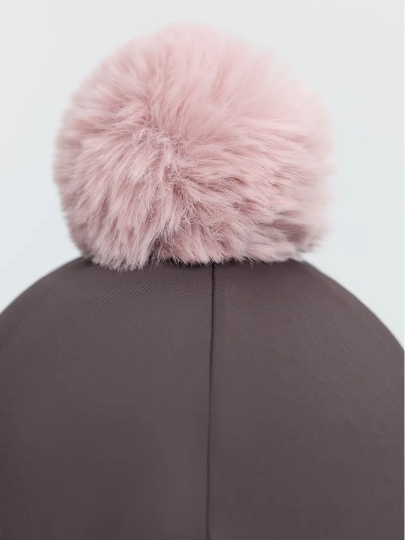 LeMieux Classique Pom Hat Silk - Cocoa-6
