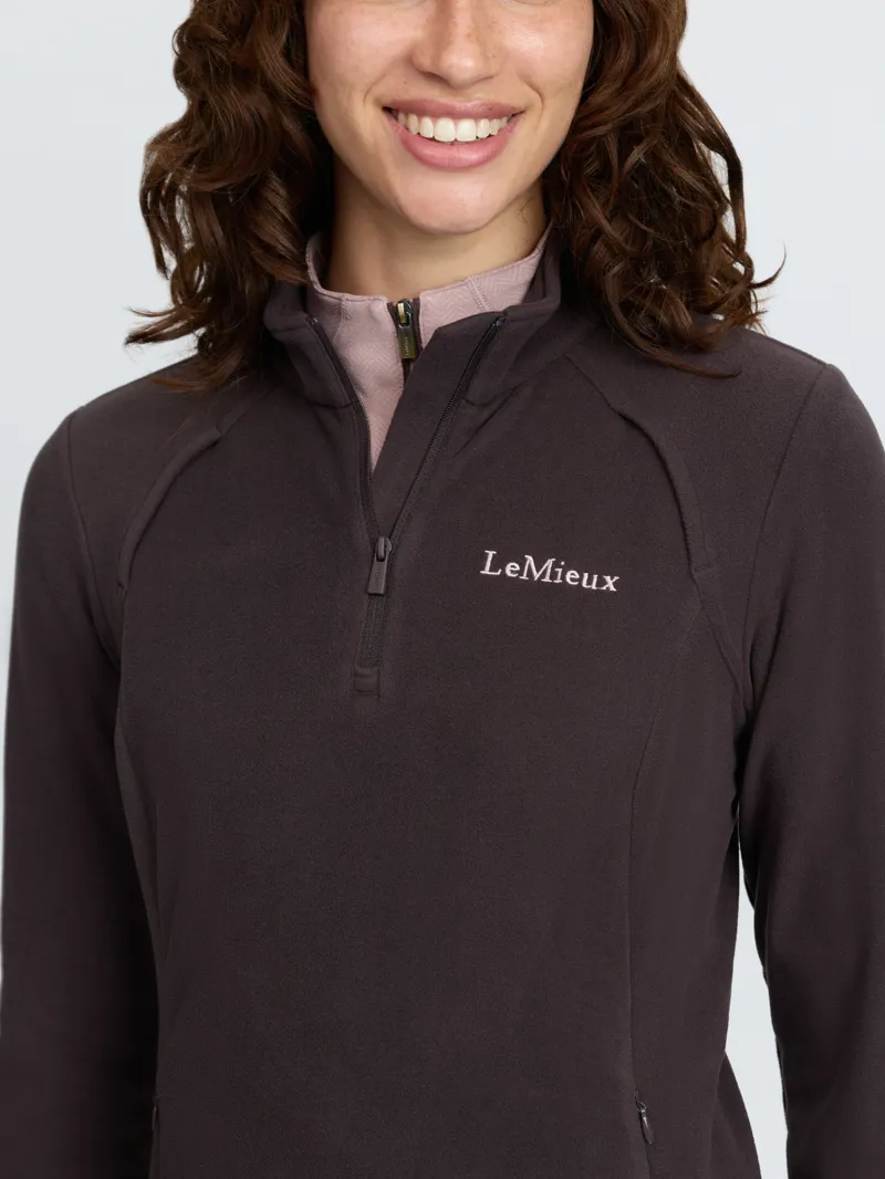 LeMieux Frances Quarter Zip Fleece Cocoa-4