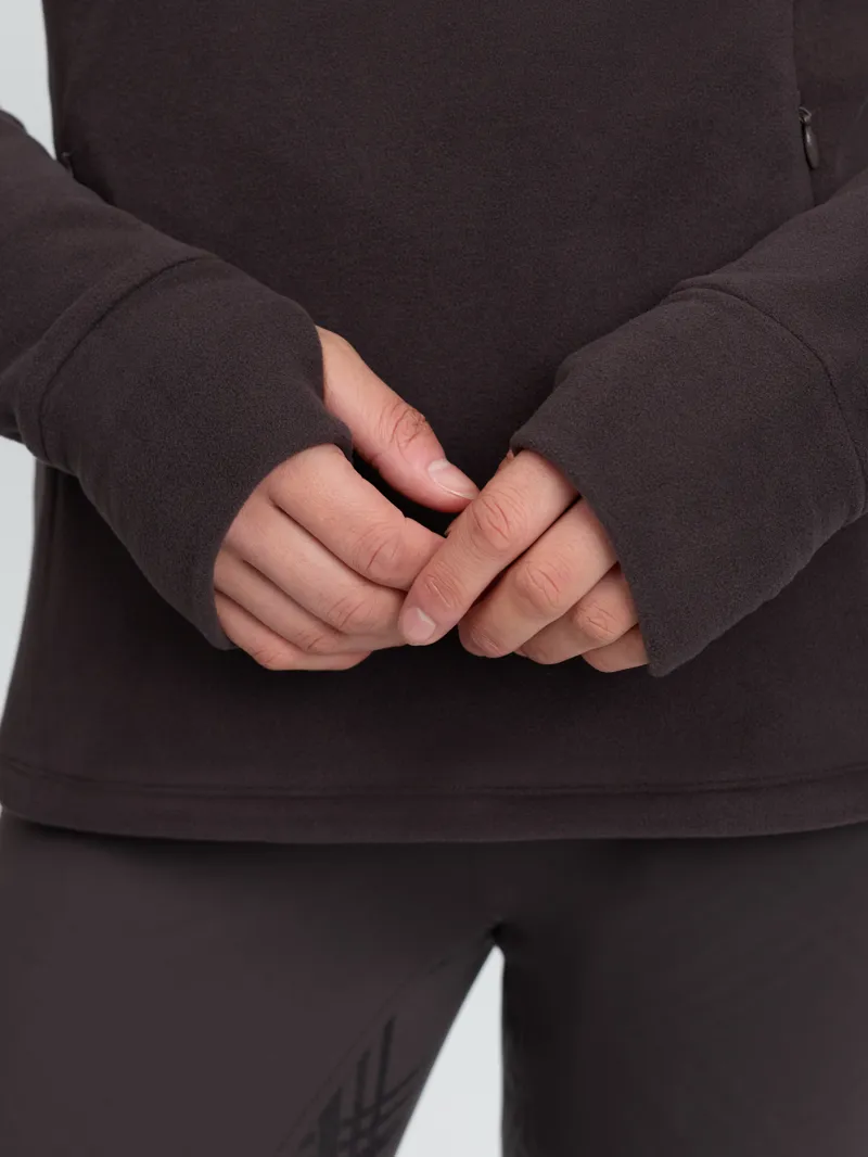 LeMieux Frances Quarter Zip Fleece Cocoa-3