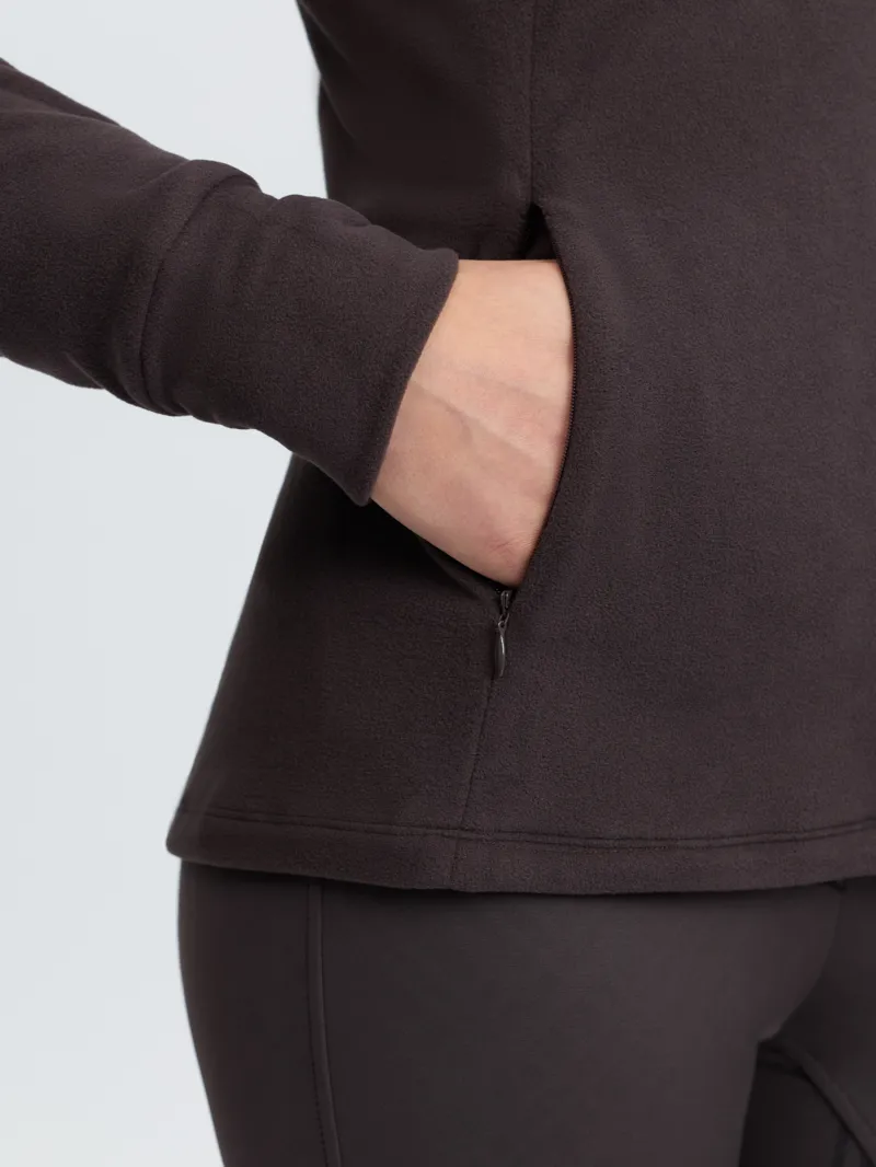 LeMieux Frances Quarter Zip Fleece Cocoa-5