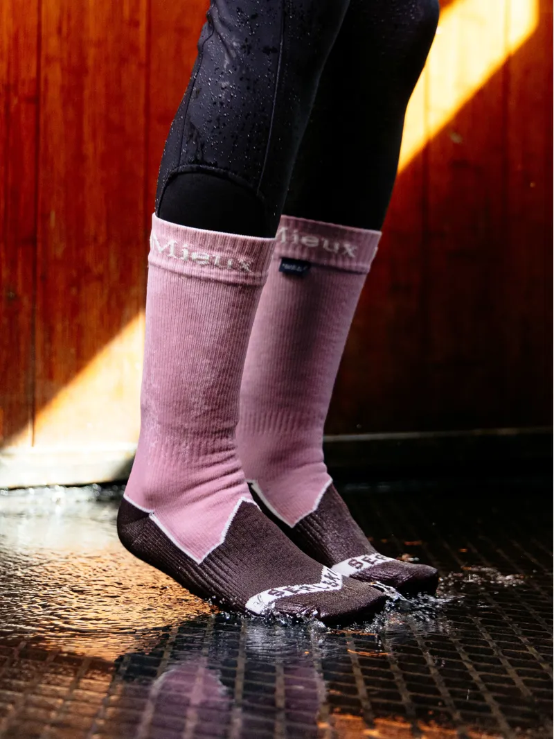 LeMieux x Sealskinz Waterproof Socks - Dusty Pink-1