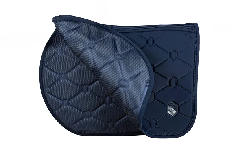 Samshield Spineshield Swarovski Jump Saddle Pad - Navy - Full-1