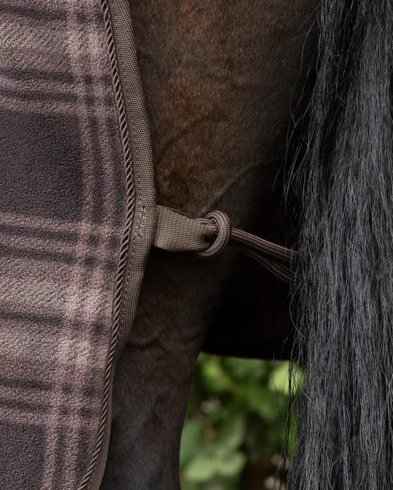 LeMieux Heritage Check Fleece Rug - Cocoa-1