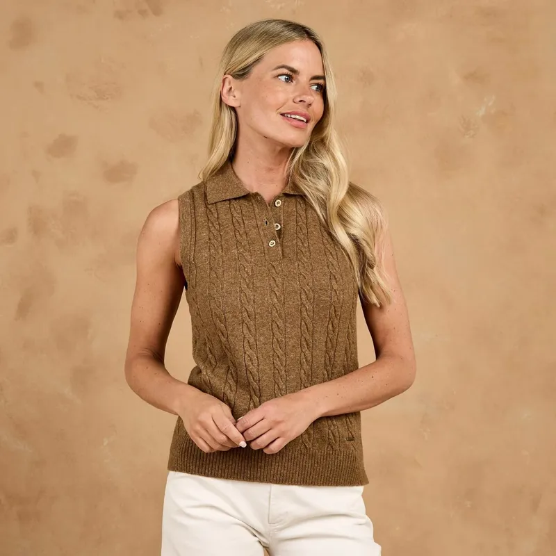 Toggi Kessel Sleeveless Cable Knit Top - Bronze