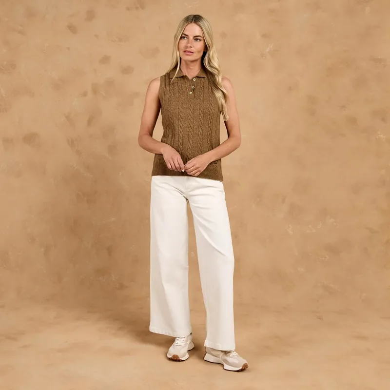 Toggi Kessel Sleeveless Cable Knit Top - Bronze-1