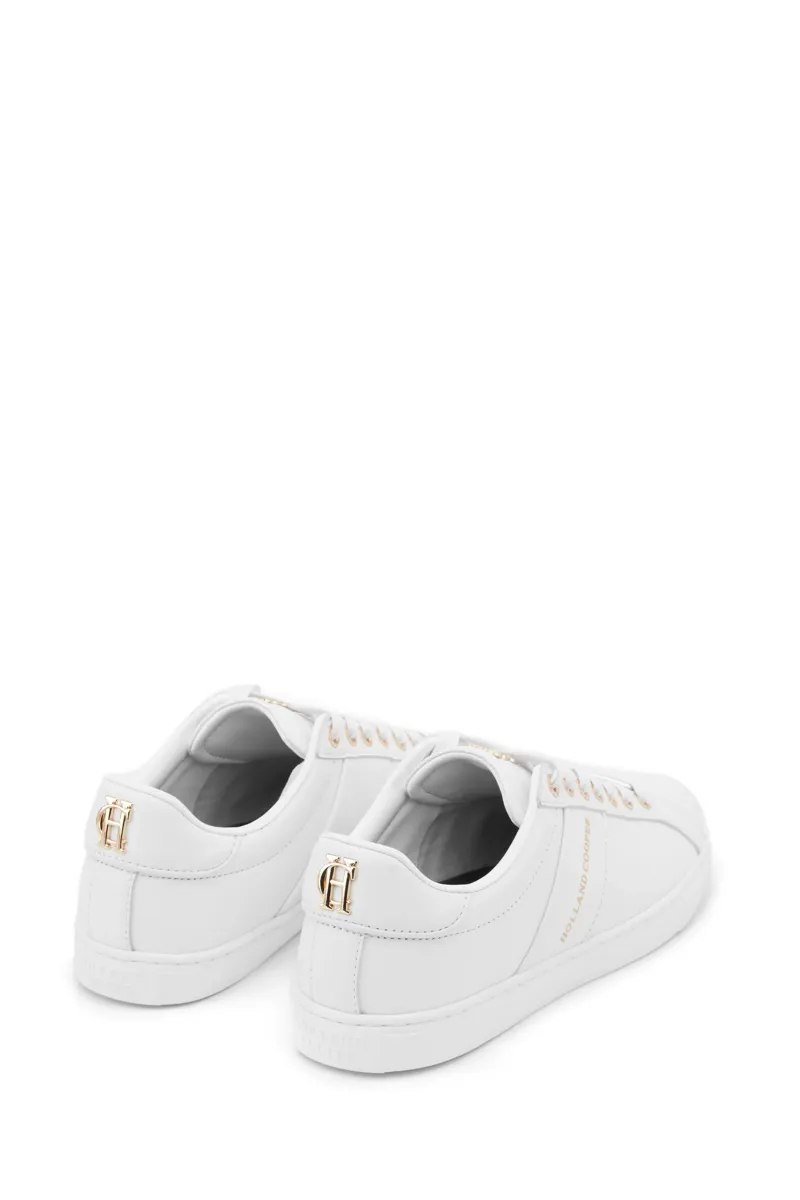 Holland Cooper Knightsbridge Court Trainer - White-3