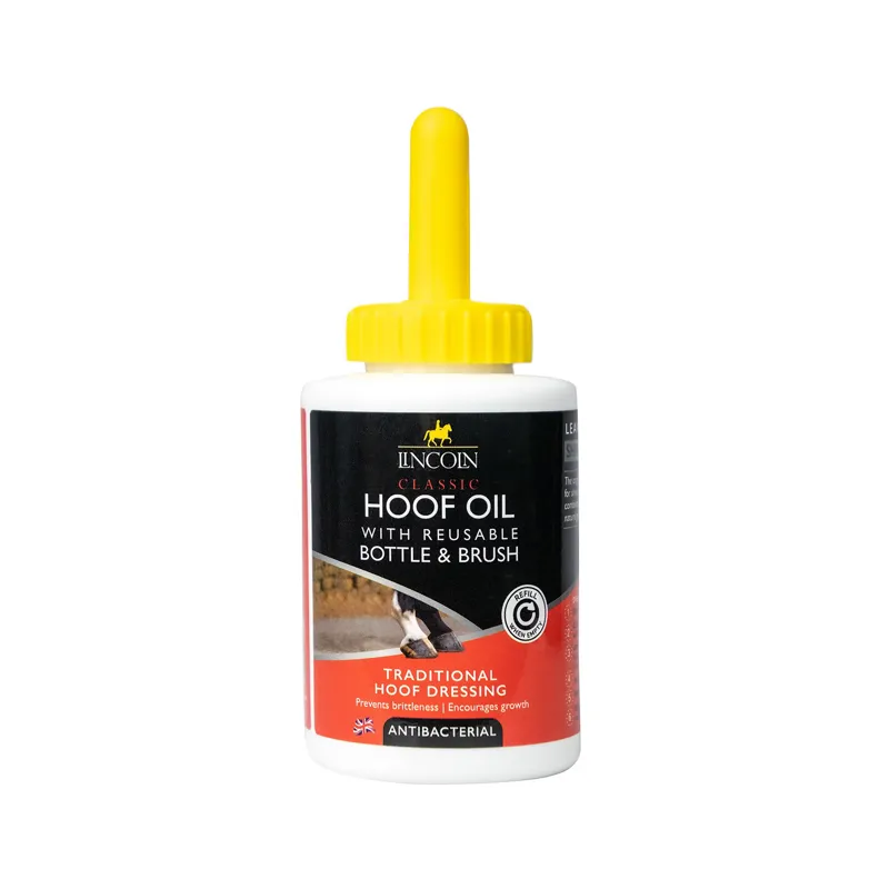 Lincoln Classic Hoof Oil With Reusable Bottle and Brush - 450 ml