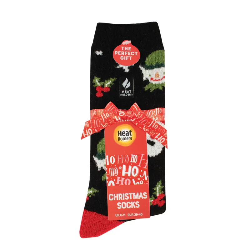 Heat Holders Lite Men's Christmas Socks - Santa/Elf-1