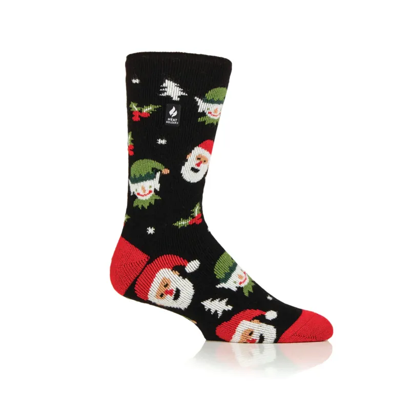 Heat Holders Lite Men's Christmas Socks - Santa/Elf